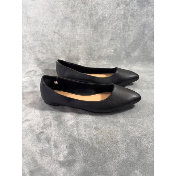 A New Day shoes women's 7.5 black pointed toe flats NWOT - Picture 1 of 10